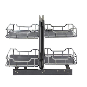 Hardware Resources SWS-BCS18PC 18" Polished Chrome STORAGE WITH STYLE® Blind Corner Organizer