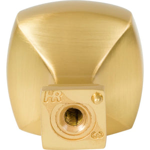Jeffrey Alexander 278BG 1-1/8" Overall Length Brushed Gold Square Audrey Cabinet Knob