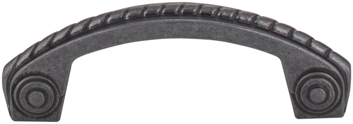 Jeffrey Alexander Z260-3DACM 3" Center-to-Center Gun Metal Rope Rhodes Cabinet Pull