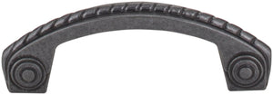 Jeffrey Alexander Z260-3DACM 3" Center-to-Center Gun Metal Rope Rhodes Cabinet Pull