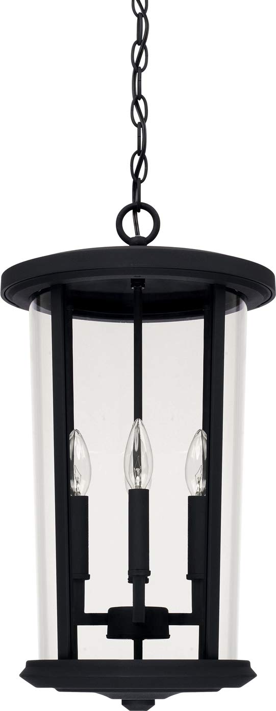 Capital Lighting 926742BK Howell 4 Light Outdoor Hanging Lantern Black