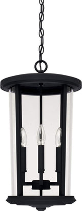 Capital Lighting 926742BK Howell 4 Light Outdoor Hanging Lantern Black