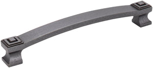Jeffrey Alexander 585-160DACM 160 mm Center-to-Center Gun Metal Square Delmar Cabinet Pull