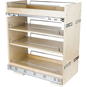 Hardware Resources BPO2-11SC 11" "No Wiggle" Base Cabinet Soft-close Pullout, Pre-Assembled
