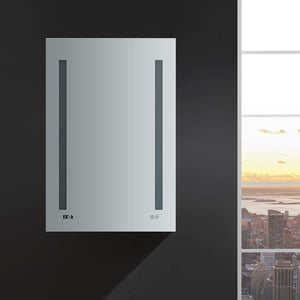 Fresca FMC012436-L Fresca Tiempo 24" Wide x 36" Tall Bathroom Medicine Cabinet w/ LED Lighting & Defogger