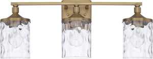 Capital Lighting 128831AD-451 Colton 3 Light Vanity Aged Brass