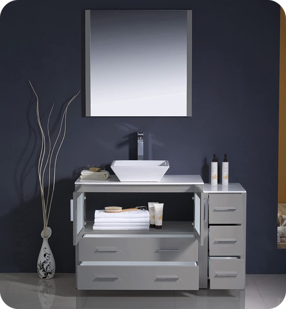 Fresca FCB62-3612GR Fresca Torino 48" Gray Modern Bathroom Cabinets