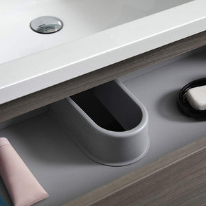 Fresca FCB93-3030RW-D-I Fresca Lazzaro 60" Rosewood Free Standing Modern Bathroom Cabinet w/ Integrated Double Sink