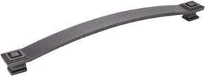 Jeffrey Alexander 585-12DACM 12" Center-to-Center Gun Metal Square Delmar Appliance Handle