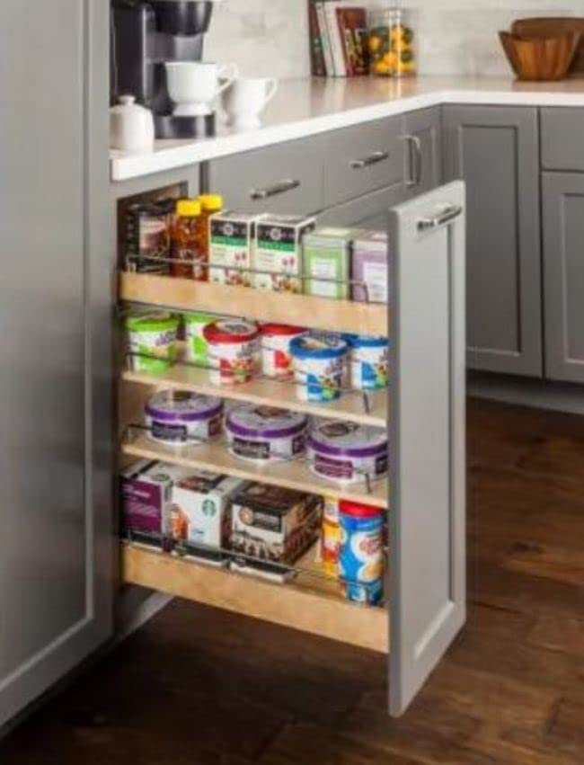 Hardware Resources BPO2-11SC 11" "No Wiggle" Base Cabinet Soft-close Pullout, Pre-Assembled