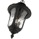 Livex Lighting 7858-04 Oxford 3 Light Outdoor Hanging Lantern, Black