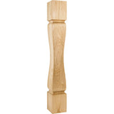 Hardware Resources P82-5-ALD 5" W x 5" D x 35-1/2" H Alder Baroque Minimalist Post