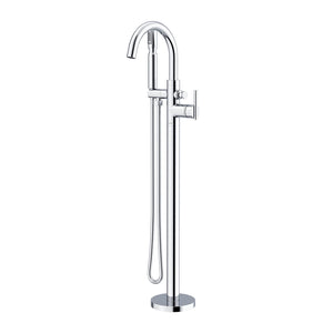 Gerber D300558T Chrome Contemporary Floor Mount Tub Filler Trim Kit With Handshower