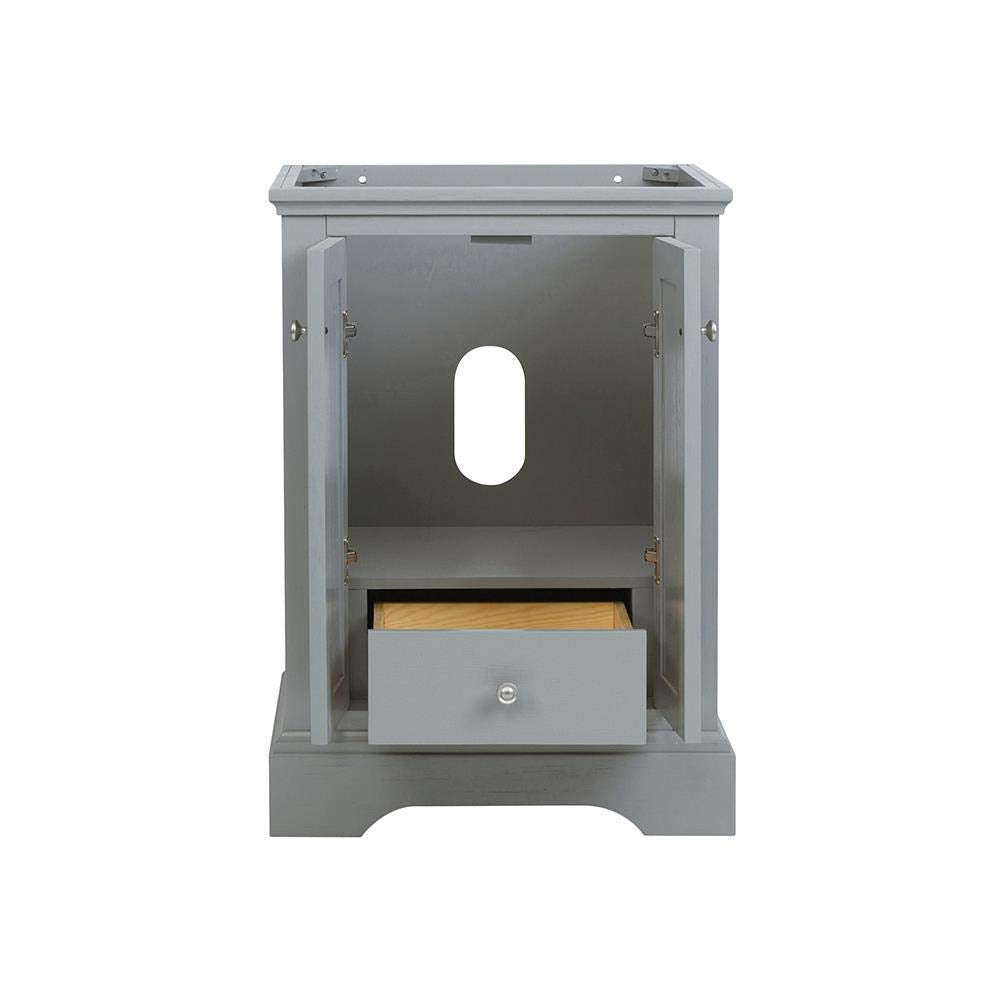 Fresca FCB2424GRV Fresca Windsor 24" Gray Textured Traditional Bathroom Cabinet