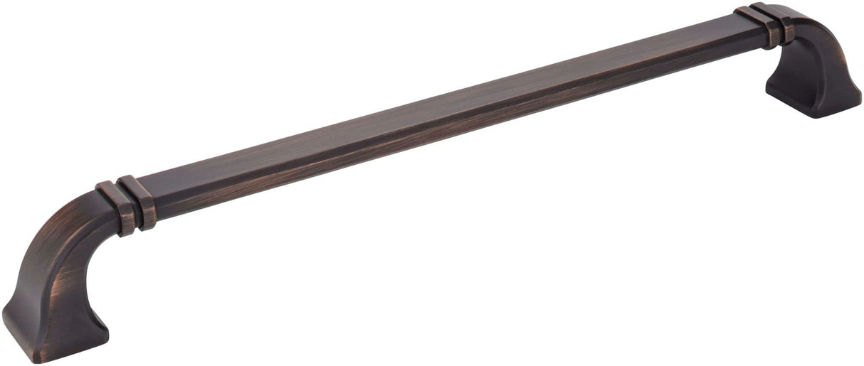 Jeffrey Alexander 165-12DBAC 12" Center-to-Center Brushed Oil Rubbed Bronze Ella Appliance Handle