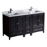 Fresca FCB20-241224ES-CWH-U Double Sink Cabinets with Sinks
