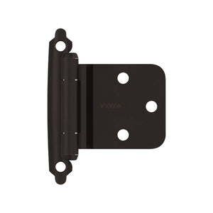 Amerock BPR7630ORB Reverse Bevel Face Frame Cabinet Hinge Variable Overlay Self Closing Face Mount Oil Rubbed Bronze Kitchen Cabinet Door Hinge 1 Pair/2 Pack Functional Hardware