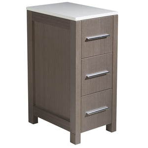 Fresca FST6212GO Fresca Torino 12" Gray Oak Bathroom Linen Side Cabinet