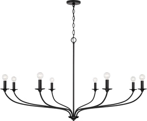 Capital Lighting 449981MB Dolan 8 Light Chandelier Matte Black