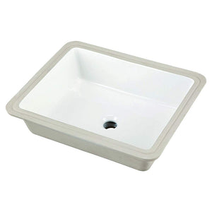 Gerber G0012791 White Wicker Park Rectangular Undercounter Bathroom Sink