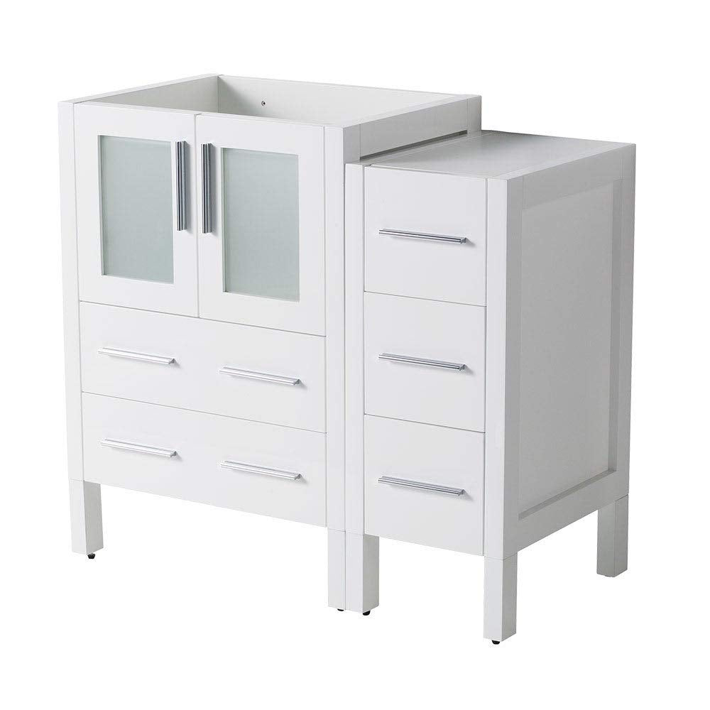 Fresca FCB62-2412WH Fresca Torino 36" White Modern Bathroom Cabinets