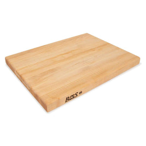 John Boos R03 Maple Wood Cutting Board for Kitchen Prep, 20" x 15" 1.5" Thick, Large Edge Grain Rectangular Reversible Charcuterie Block 20X15X1.5 MPL-EDGE GR-REV-R BRD-