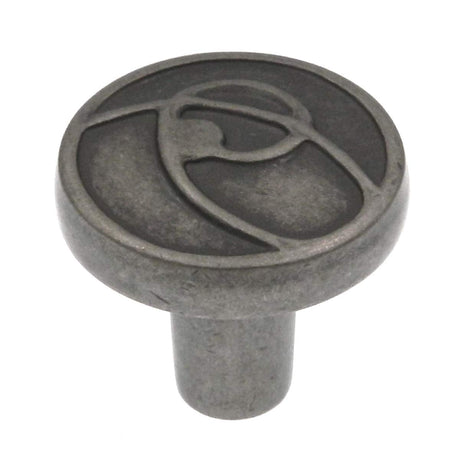 Amerock BP4481WN Ambrosia Knob, Weathered Nickel, 1-1/8-Inch