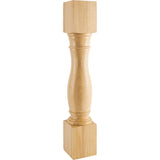 Hardware Resources P1-6-ALD 6" W x 6" D x 35-1/2" H Alder Turned Post