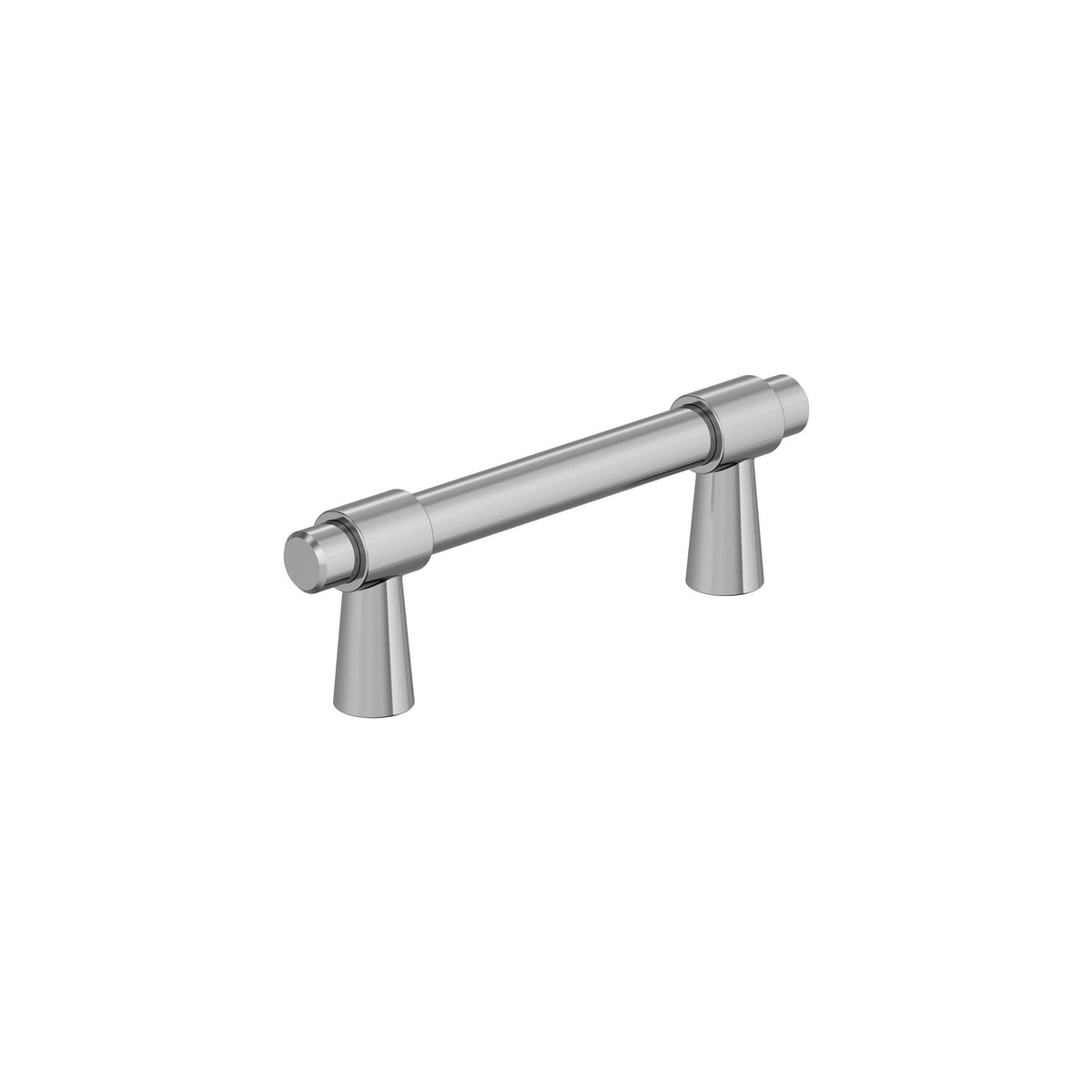 Amerock BP3737026 Polished Chrome Cabinet Pull 3 in (76 mm) Center-to-Center Cabinet Handle Destine Drawer Pull Kitchen Cabinet Handle Furniture Hardware
