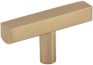 Jeffrey Alexander 845TL-BNBDL 2-1/4" Brushed Pewter Dominique Cabinet "T" Knob