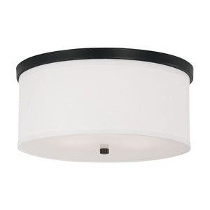 Capital Lighting 2015MB-480 Midtown 3 Light Flush Mount Matte Black
