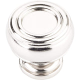 Jeffrey Alexander 127NI 1-3/16" Diameter Polished Nickel Barrel Bremen 2 Cabinet Knob