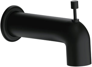 Gerber DA666934BS Satin Black Parma Wall Mount Tub Spout With Diverter