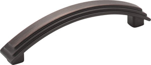 Elements 351-96BNBDL 96 mm Center-to-Center Brushed Pewter Arched Calloway Cabinet Pull