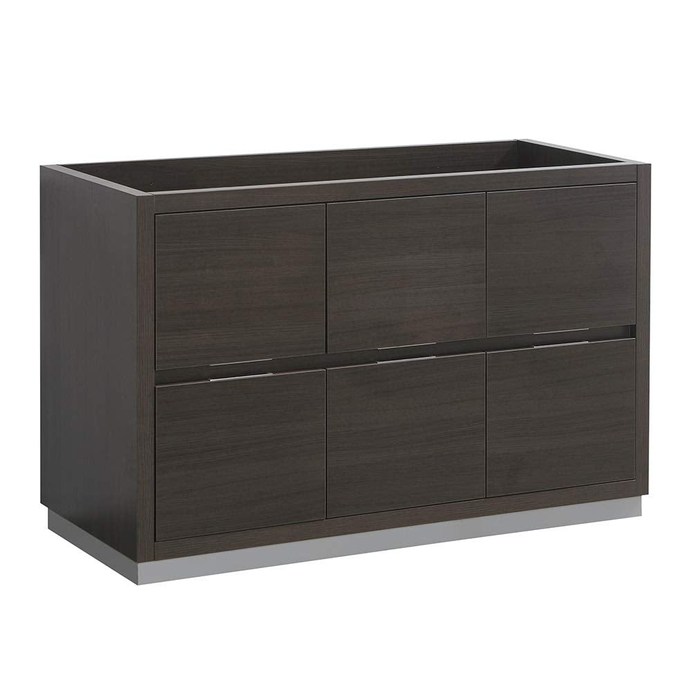 Fresca FCB8448GO Fresca Valencia 48" Gray Oak Free Standing Single Sink Modern Bathroom Cabinet