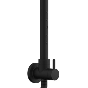 PULSE Showerspas 1059-MB-1.8GPM Atlantis System with 10" Rain Showerhead, 5 Body Sprays and Hand Shower, Matte Black, 1.8 GPM