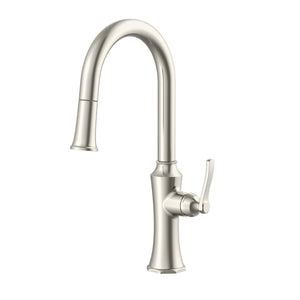 Gerber D454028SS Stainless Steel Draper Single Handle Pull-down Kitchen Faucet