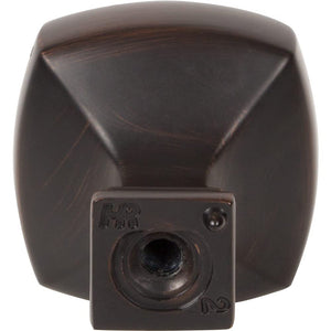 Jeffrey Alexander 278DBAC 1-1/8" Overall Length Brushed Oil Rubbed Bronze Square Audrey Cabinet Knob