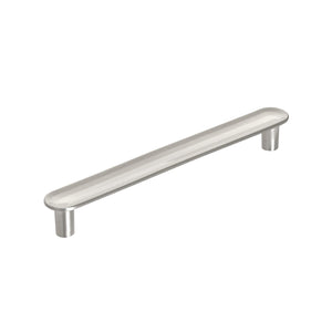 Amerock Cabinet Pull Satin Nickel 5-1/16 inch (128 mm) Center to Center Concentric 1 Pack Drawer Pull Drawer Handle Cabinet Hardware