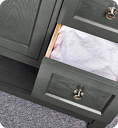 Fresca FCB2372VG-D Fresca Manchester Regal 72" Gray Wood Veneer Traditional Double Sink Bathroom Cabinet