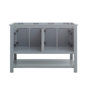 Fresca FCB2348GR-D Fresca Manchester 48" Gray Traditional Double Sink Bathroom Cabinet