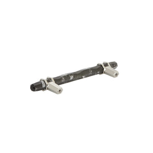 Amerock BP36649MBKPN Carrione Cabinet Pull, 5-1/16 in (128 mm) Center-to-Center, Marble Black/Polished Nickel