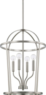 Capital Lighting 528541BN Greyson 4 Light Foyer Brushed Nickel