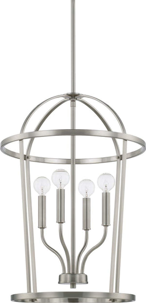 Capital Lighting 528541BN Greyson 4 Light Foyer Brushed Nickel