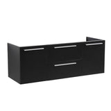 Fresca FCB8013BW Fresca Opulento 54" Black Modern Double Sink Bathroom Cabinet