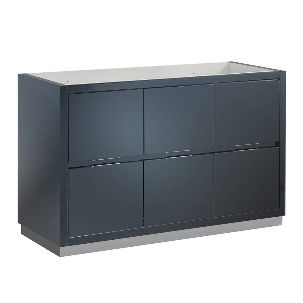 Fresca FCB8448GG Fresca Valencia 48" Dark Slate Gray Free Standing Single Sink Modern Bathroom Cabinet