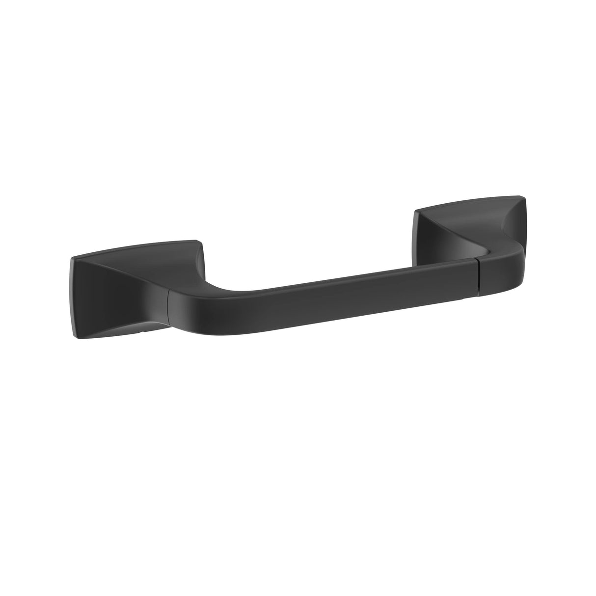 Amerock BH36011MB Matte Black Pivoting Double Post Toilet Paper Holder 10-5/8 in. (270 mm) Length Toilet Tissue Holder Highland Ridge Bath Tissue Holder Bathroom Hardware Bath Accessories