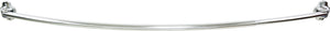 Elements SR02-SN-R 56"-72" Satin Nickel Adjustable Curved Shower Curtain Rod - Retail Packaged