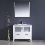 Fresca FVN6236GR-UNS Fresca Torino 36" Gray Modern Bathroom Vanity w/ Integrated Sink