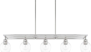 Capital Lighting 821151PN-426 Mid Century 5 Light Island Polished Nickel